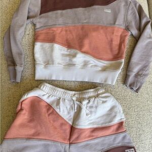 Kith Pink and Brown Matching Shorts Set